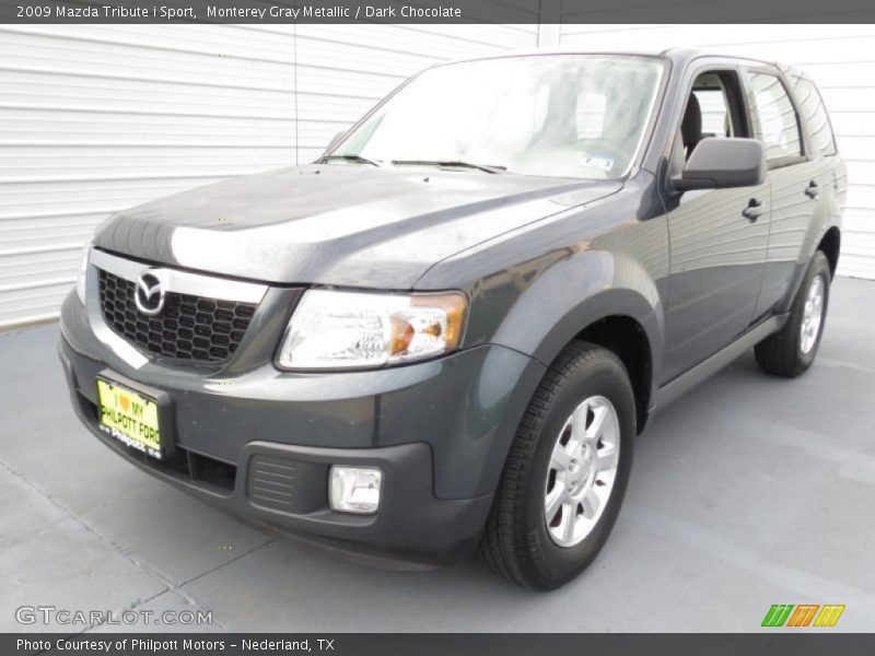 Monterey Gray Metallic / Dark Chocolate 2009 Mazda Tribute i Sport
