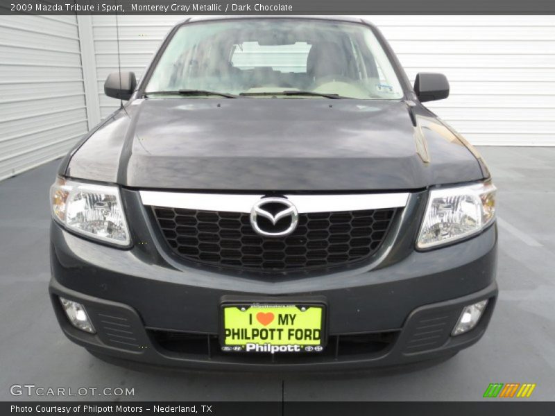 Monterey Gray Metallic / Dark Chocolate 2009 Mazda Tribute i Sport