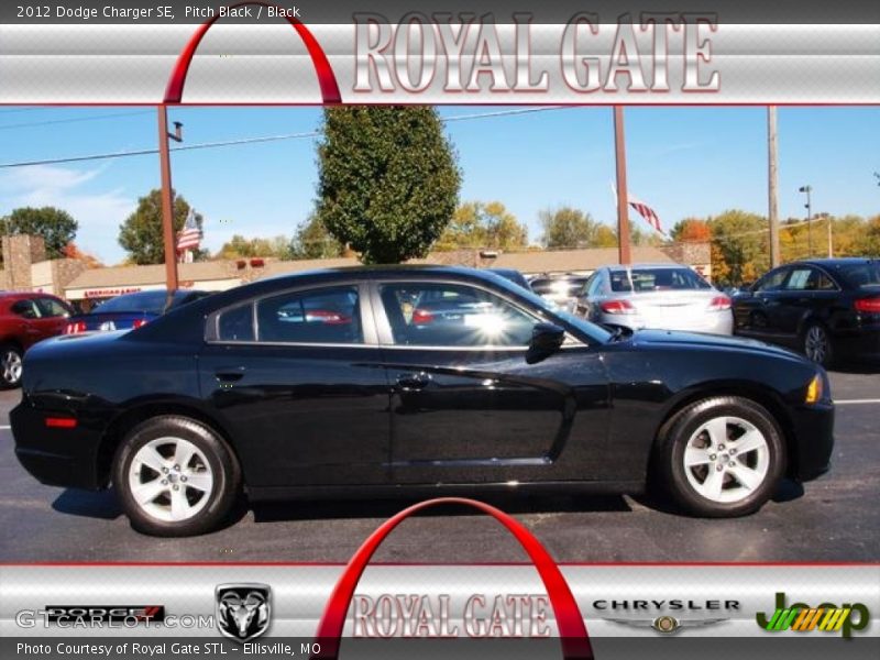 Pitch Black / Black 2012 Dodge Charger SE