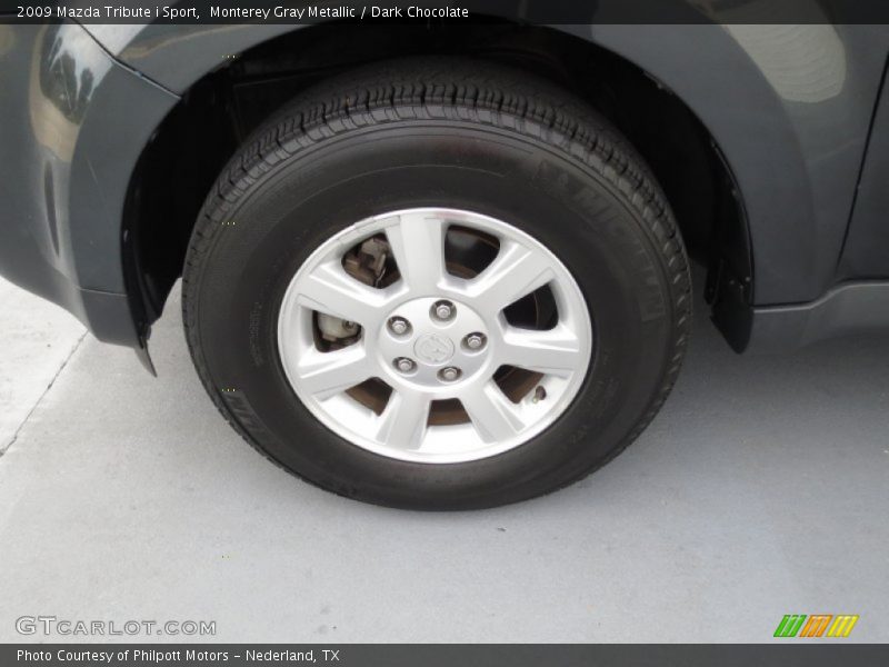 Monterey Gray Metallic / Dark Chocolate 2009 Mazda Tribute i Sport
