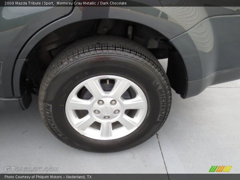 Monterey Gray Metallic / Dark Chocolate 2009 Mazda Tribute i Sport