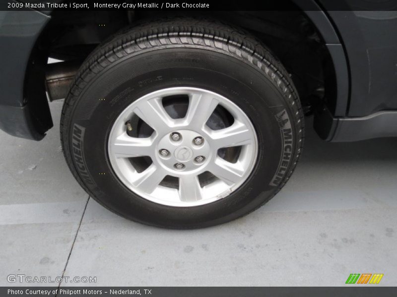 Monterey Gray Metallic / Dark Chocolate 2009 Mazda Tribute i Sport