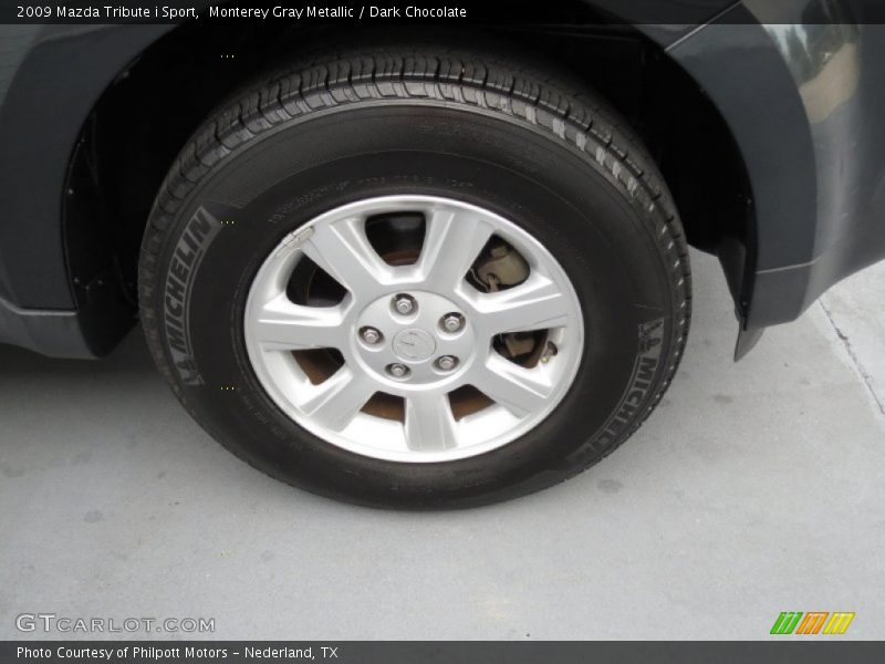 Monterey Gray Metallic / Dark Chocolate 2009 Mazda Tribute i Sport