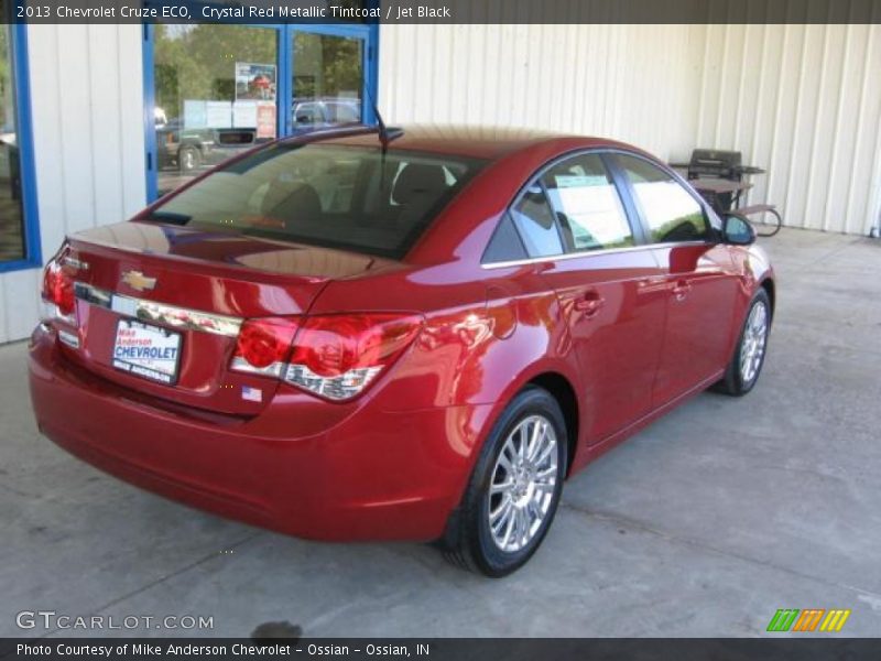 Crystal Red Metallic Tintcoat / Jet Black 2013 Chevrolet Cruze ECO