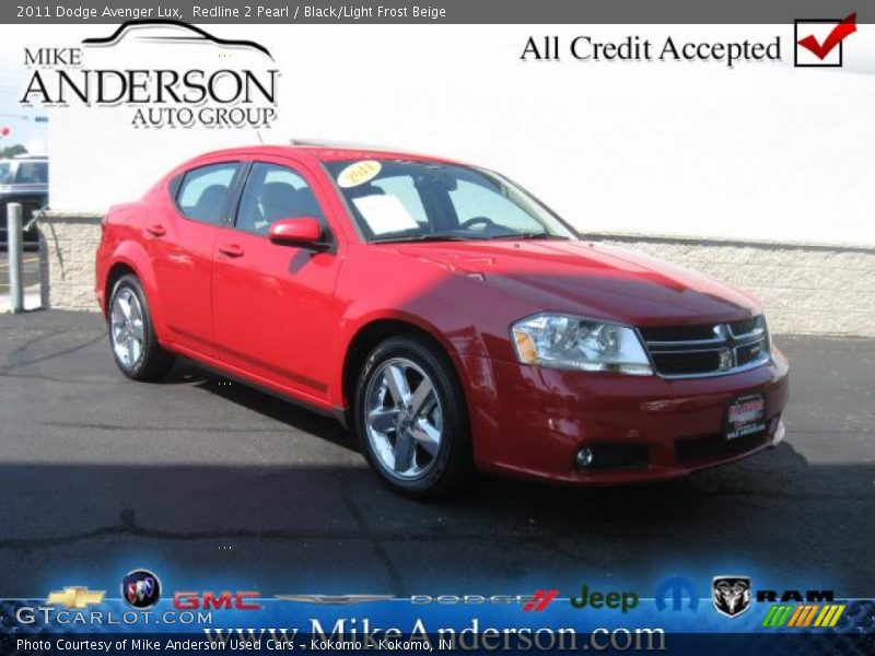 Redline 2 Pearl / Black/Light Frost Beige 2011 Dodge Avenger Lux