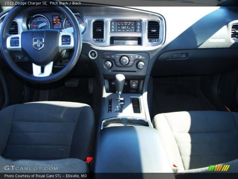 Pitch Black / Black 2012 Dodge Charger SE