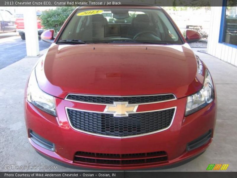 Crystal Red Metallic Tintcoat / Jet Black 2013 Chevrolet Cruze ECO