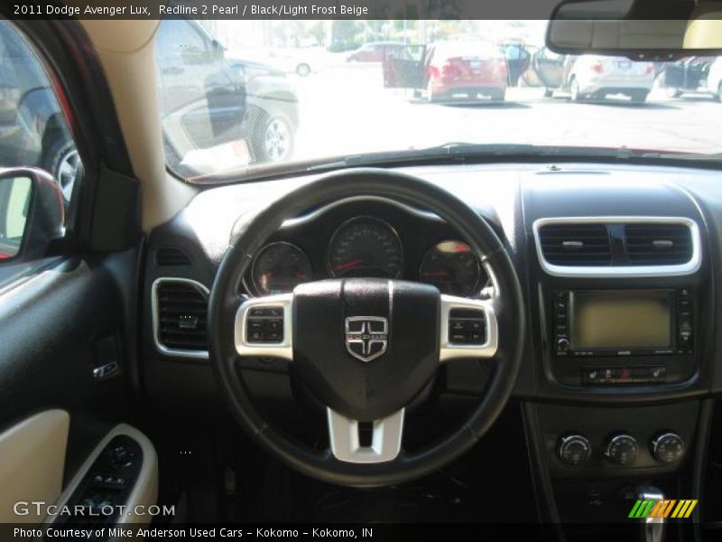 Redline 2 Pearl / Black/Light Frost Beige 2011 Dodge Avenger Lux