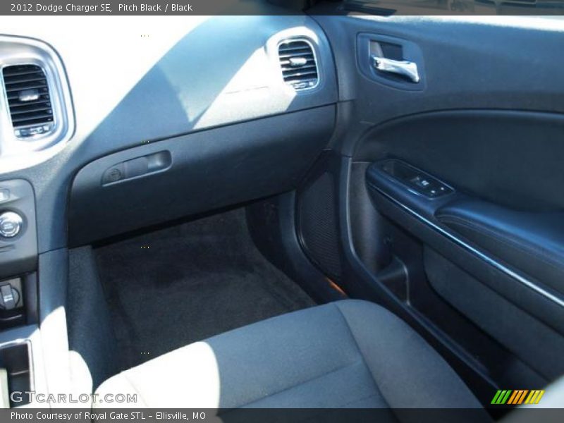 Pitch Black / Black 2012 Dodge Charger SE