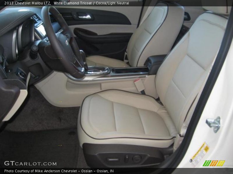 Front Seat of 2013 Malibu LTZ