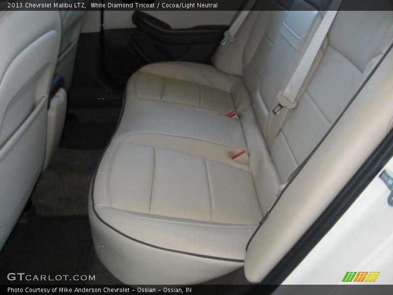 Rear Seat of 2013 Malibu LTZ
