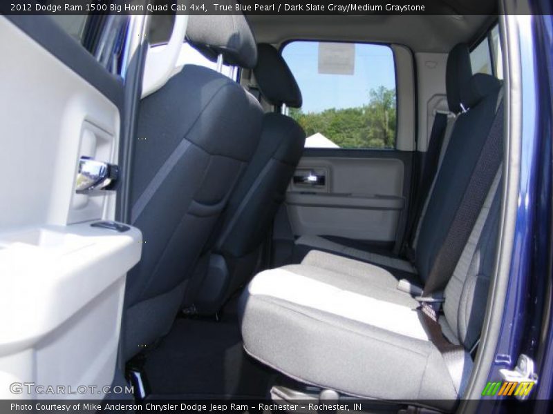 True Blue Pearl / Dark Slate Gray/Medium Graystone 2012 Dodge Ram 1500 Big Horn Quad Cab 4x4