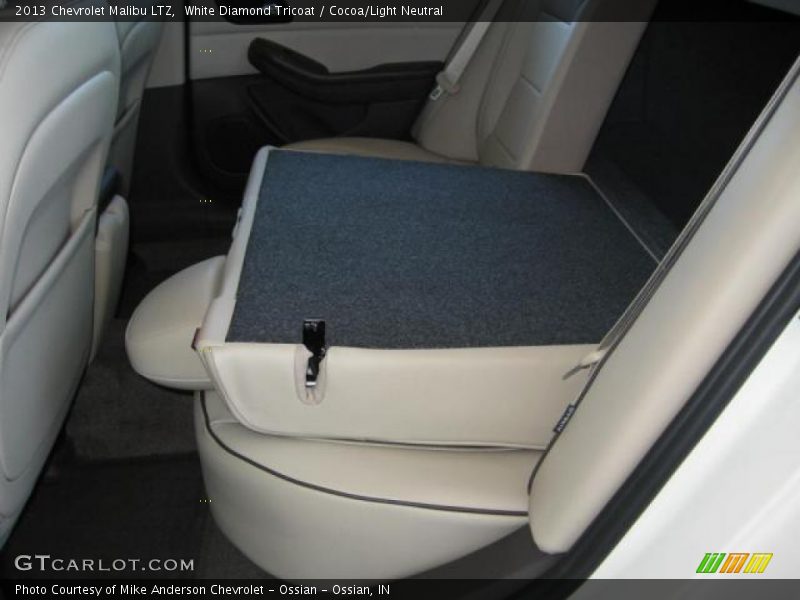 White Diamond Tricoat / Cocoa/Light Neutral 2013 Chevrolet Malibu LTZ