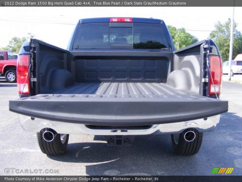 True Blue Pearl / Dark Slate Gray/Medium Graystone 2012 Dodge Ram 1500 Big Horn Quad Cab 4x4
