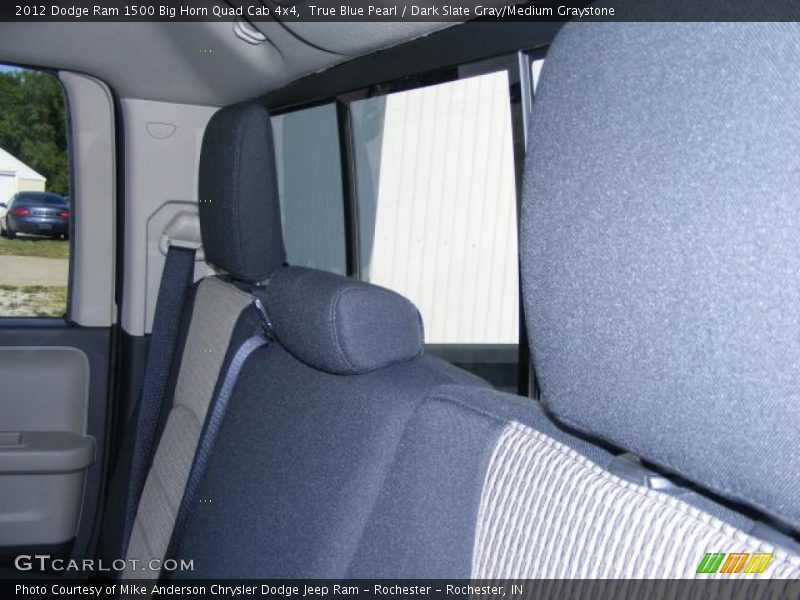 True Blue Pearl / Dark Slate Gray/Medium Graystone 2012 Dodge Ram 1500 Big Horn Quad Cab 4x4