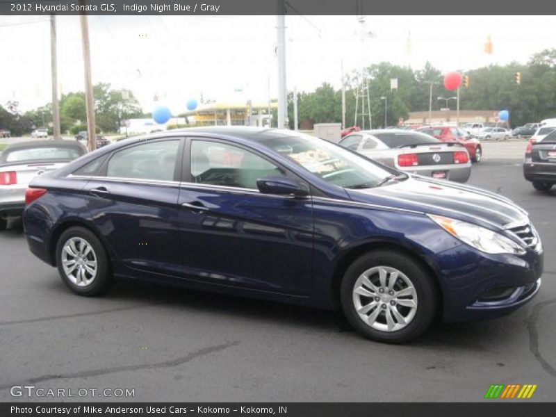 Indigo Night Blue / Gray 2012 Hyundai Sonata GLS