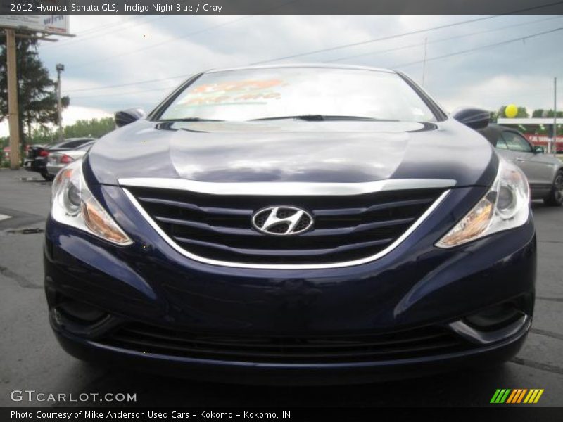 Indigo Night Blue / Gray 2012 Hyundai Sonata GLS