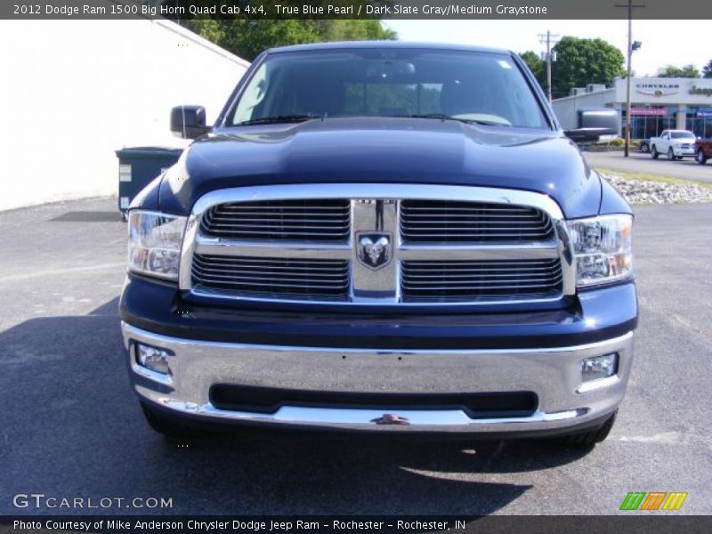 True Blue Pearl / Dark Slate Gray/Medium Graystone 2012 Dodge Ram 1500 Big Horn Quad Cab 4x4