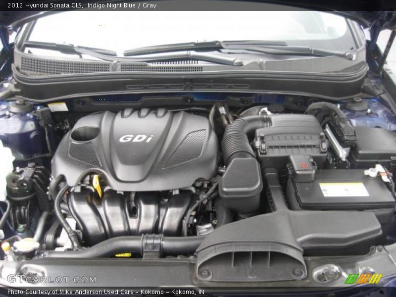Indigo Night Blue / Gray 2012 Hyundai Sonata GLS