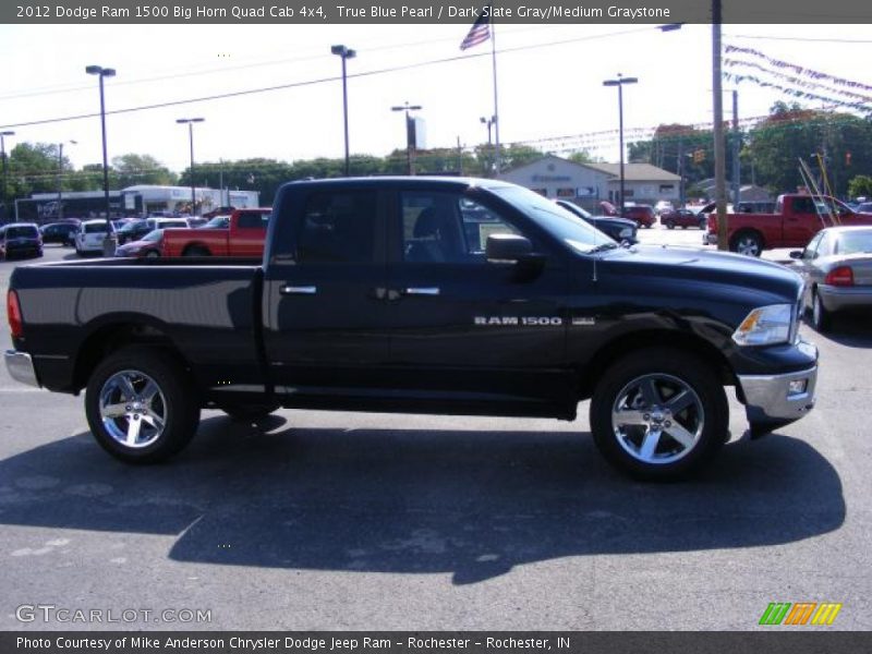 True Blue Pearl / Dark Slate Gray/Medium Graystone 2012 Dodge Ram 1500 Big Horn Quad Cab 4x4