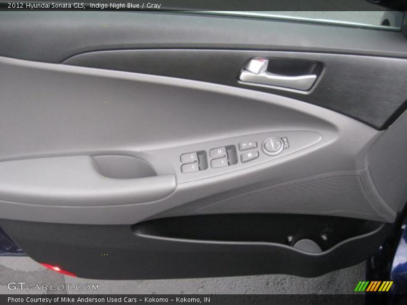Indigo Night Blue / Gray 2012 Hyundai Sonata GLS