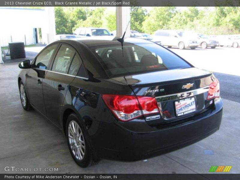 Black Granite Metallic / Jet Black/Sport Red 2013 Chevrolet Cruze ECO