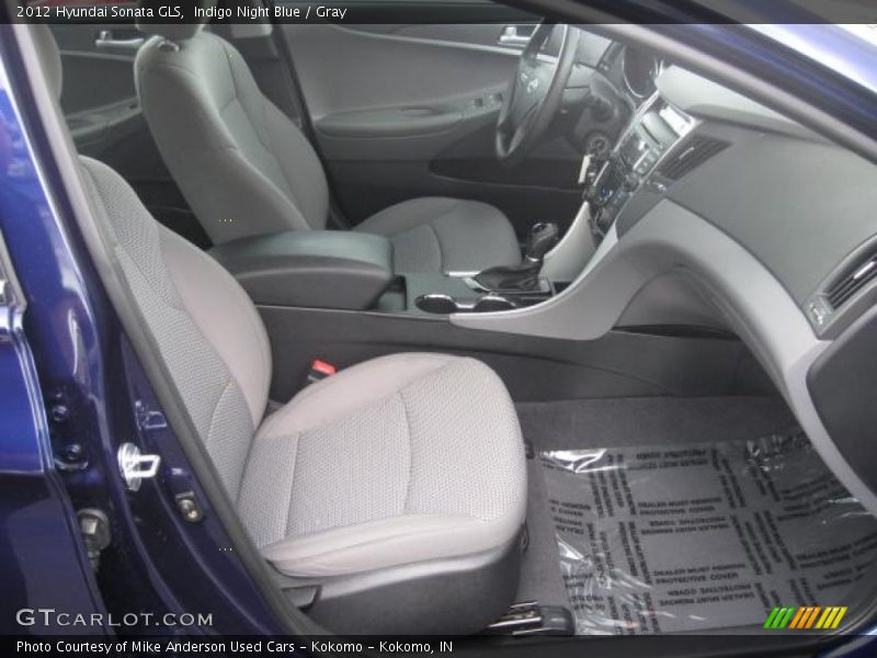 Indigo Night Blue / Gray 2012 Hyundai Sonata GLS