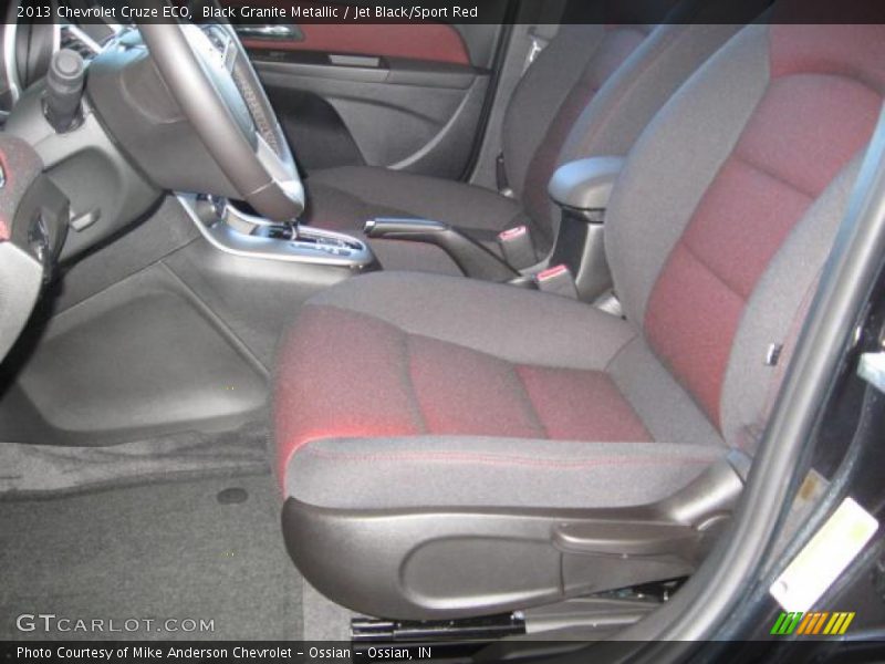 Black Granite Metallic / Jet Black/Sport Red 2013 Chevrolet Cruze ECO