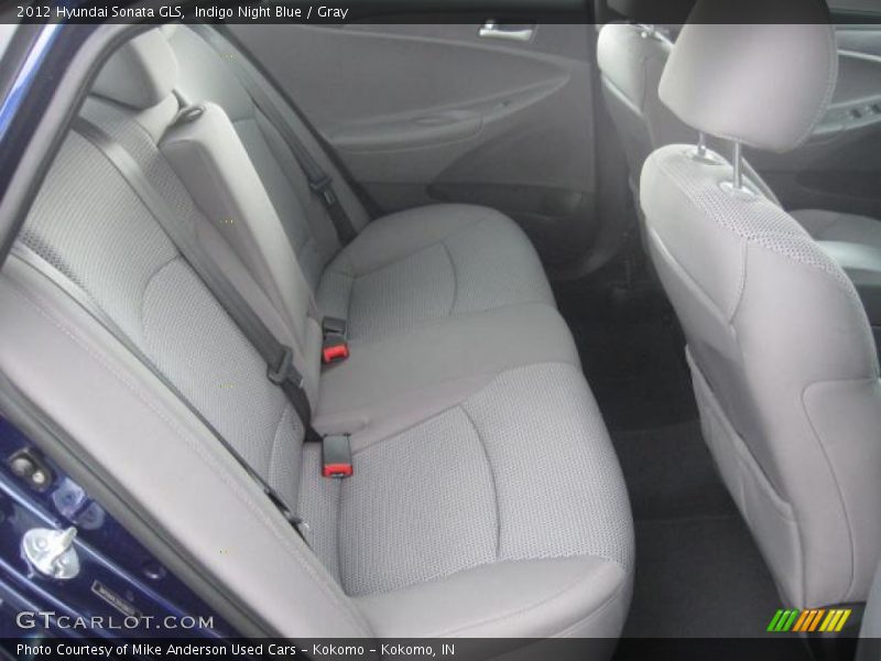 Indigo Night Blue / Gray 2012 Hyundai Sonata GLS