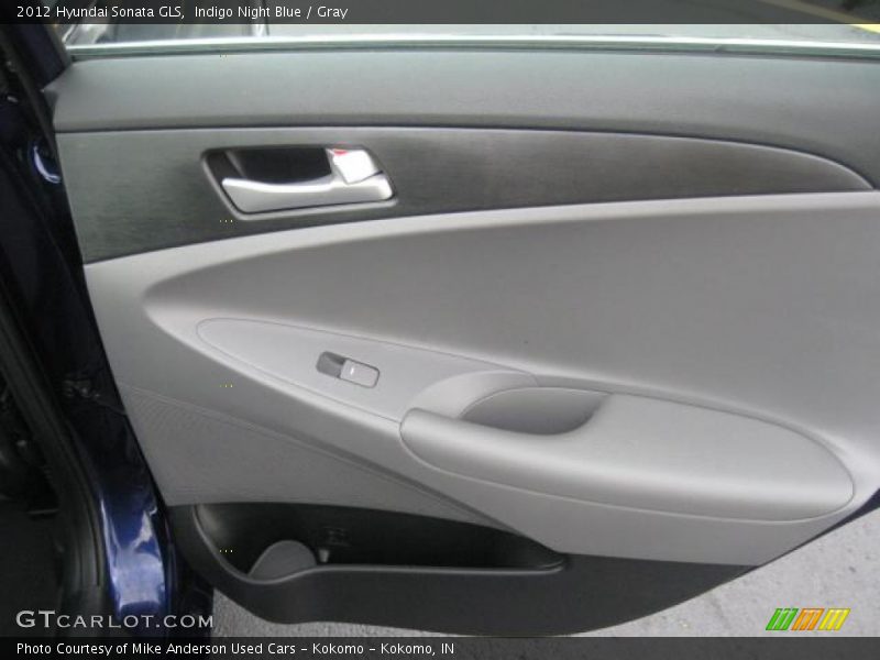 Indigo Night Blue / Gray 2012 Hyundai Sonata GLS