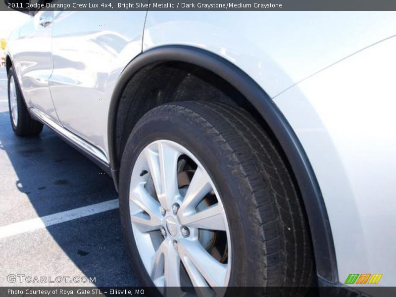 Bright Silver Metallic / Dark Graystone/Medium Graystone 2011 Dodge Durango Crew Lux 4x4