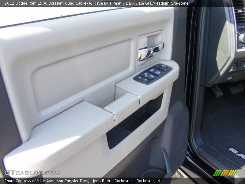True Blue Pearl / Dark Slate Gray/Medium Graystone 2012 Dodge Ram 1500 Big Horn Quad Cab 4x4