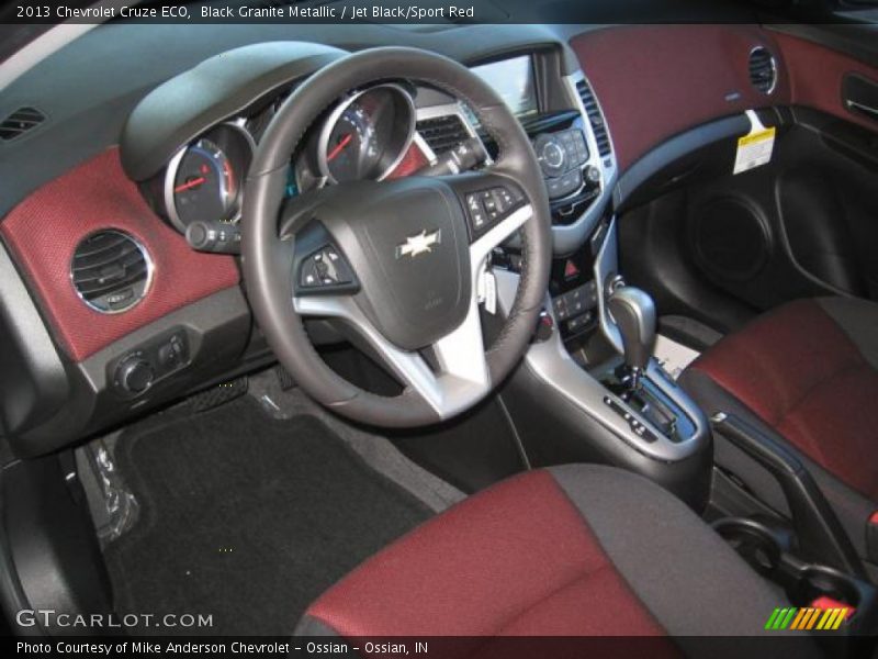 Jet Black/Sport Red Interior - 2013 Cruze ECO 