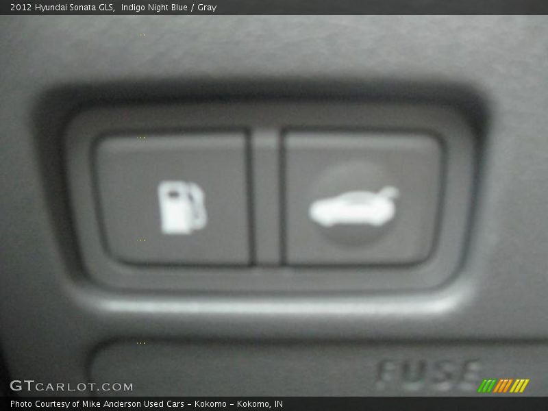 Indigo Night Blue / Gray 2012 Hyundai Sonata GLS
