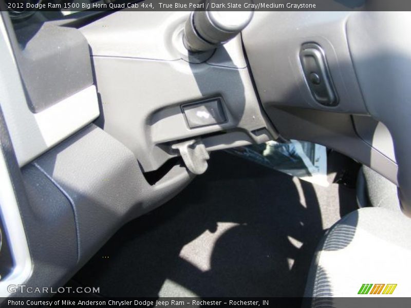 True Blue Pearl / Dark Slate Gray/Medium Graystone 2012 Dodge Ram 1500 Big Horn Quad Cab 4x4