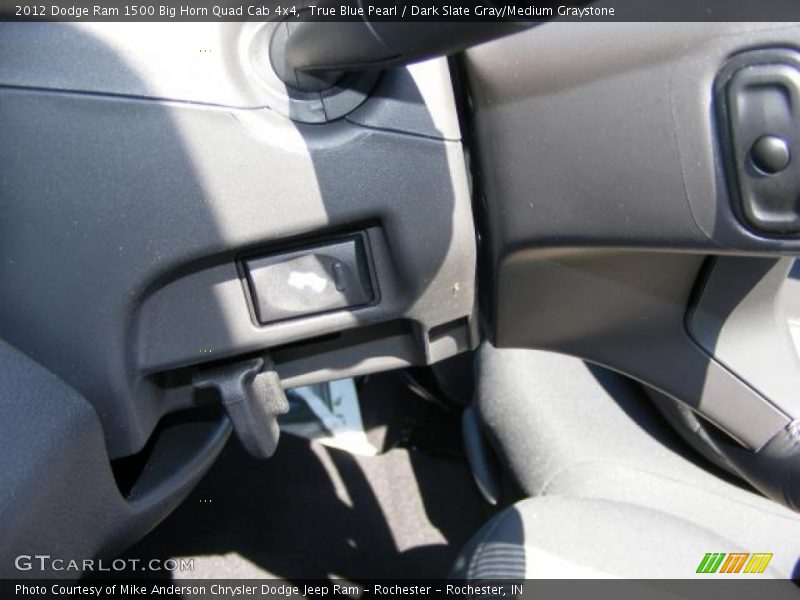 True Blue Pearl / Dark Slate Gray/Medium Graystone 2012 Dodge Ram 1500 Big Horn Quad Cab 4x4