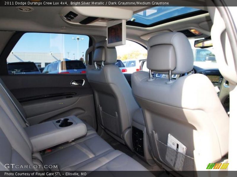 Bright Silver Metallic / Dark Graystone/Medium Graystone 2011 Dodge Durango Crew Lux 4x4