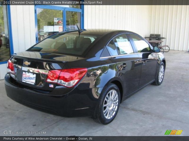 Black Granite Metallic / Jet Black/Sport Red 2013 Chevrolet Cruze ECO