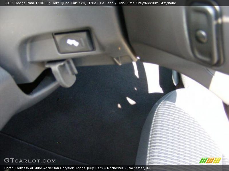 True Blue Pearl / Dark Slate Gray/Medium Graystone 2012 Dodge Ram 1500 Big Horn Quad Cab 4x4