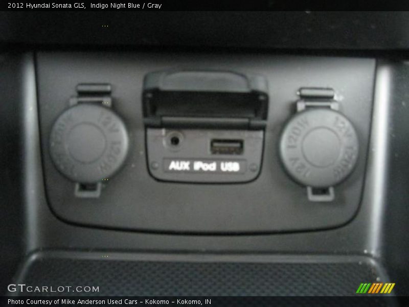 Indigo Night Blue / Gray 2012 Hyundai Sonata GLS