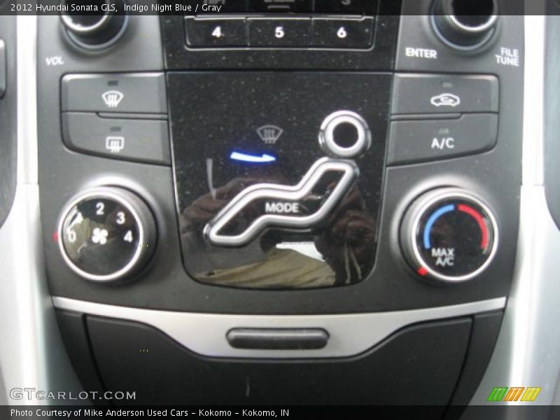 Indigo Night Blue / Gray 2012 Hyundai Sonata GLS