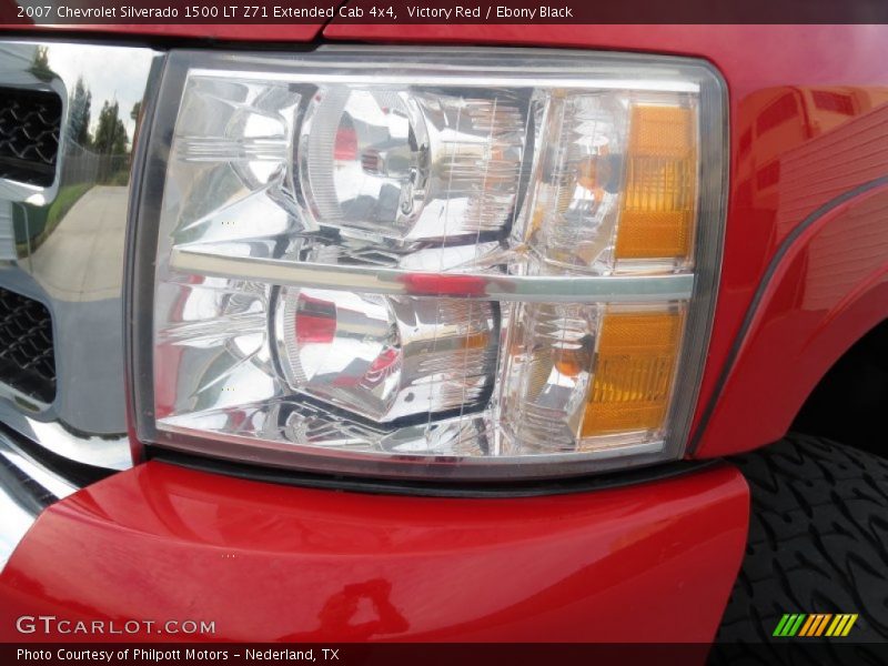 Victory Red / Ebony Black 2007 Chevrolet Silverado 1500 LT Z71 Extended Cab 4x4