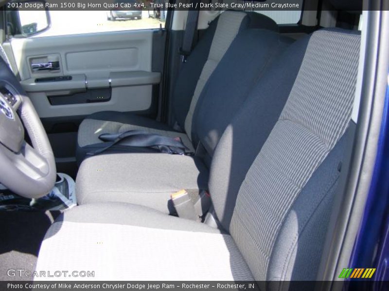 True Blue Pearl / Dark Slate Gray/Medium Graystone 2012 Dodge Ram 1500 Big Horn Quad Cab 4x4