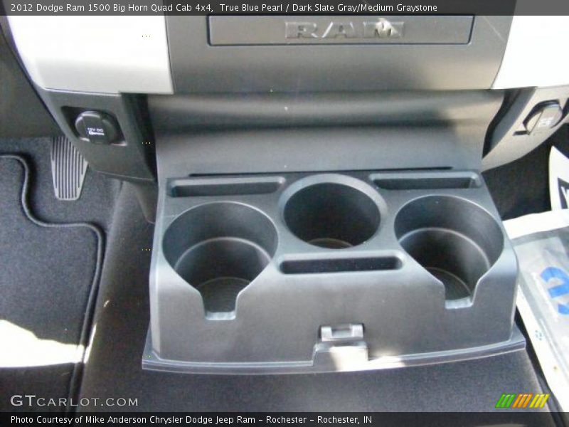 True Blue Pearl / Dark Slate Gray/Medium Graystone 2012 Dodge Ram 1500 Big Horn Quad Cab 4x4