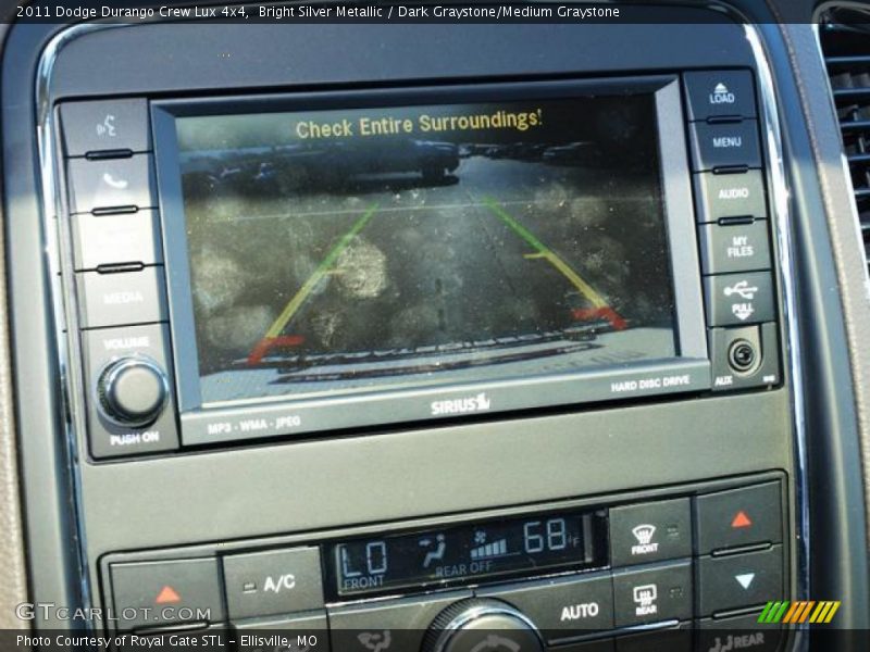Bright Silver Metallic / Dark Graystone/Medium Graystone 2011 Dodge Durango Crew Lux 4x4