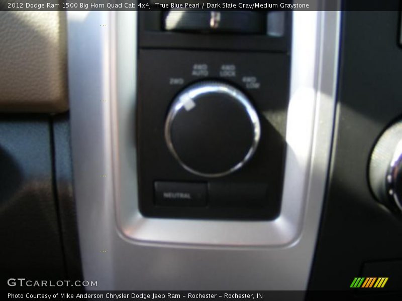 True Blue Pearl / Dark Slate Gray/Medium Graystone 2012 Dodge Ram 1500 Big Horn Quad Cab 4x4