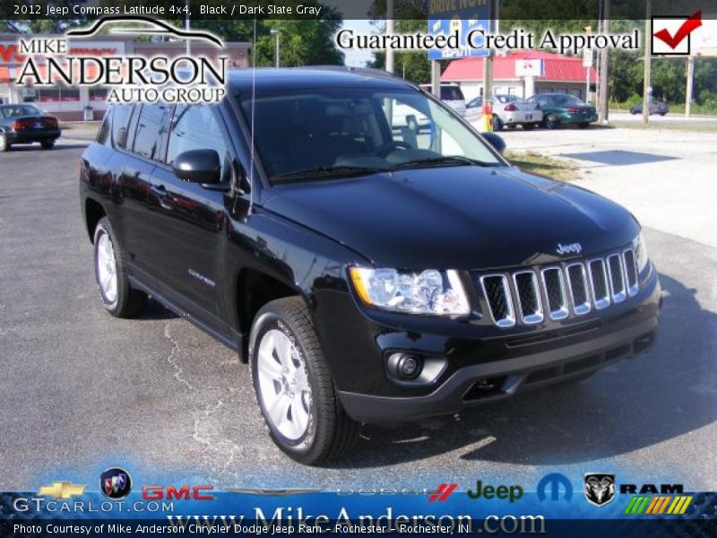 Black / Dark Slate Gray 2012 Jeep Compass Latitude 4x4