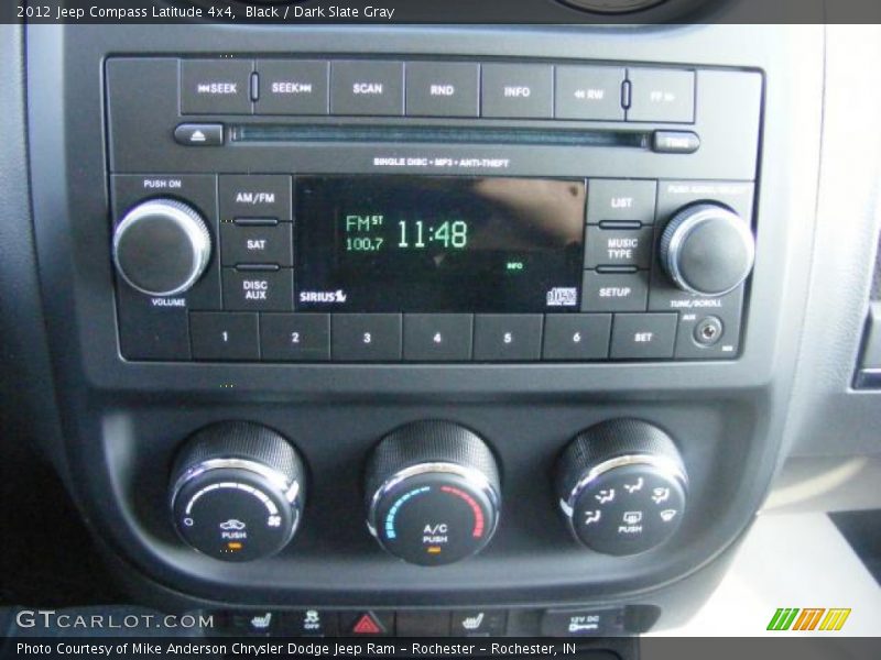 Black / Dark Slate Gray 2012 Jeep Compass Latitude 4x4