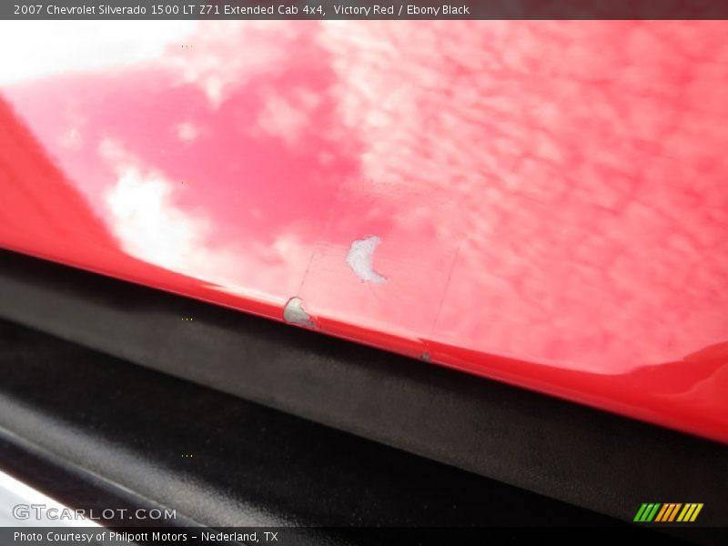 Victory Red / Ebony Black 2007 Chevrolet Silverado 1500 LT Z71 Extended Cab 4x4