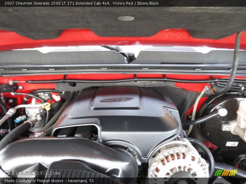 Victory Red / Ebony Black 2007 Chevrolet Silverado 1500 LT Z71 Extended Cab 4x4